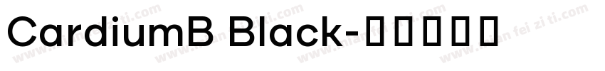 CardiumB Black字体转换
